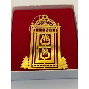 Vintage Tammy Trim 24K Gold Ornament Christmas 1981 Wreath Door Church Tree
